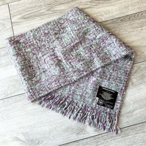 Guillaume De Mons Paris Wool Blend Scarf Made in France - Picture 3 of 8